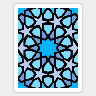 Geometric interlaced pattern Sticker